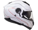 Casco Integrale per Scooter Visiera Lunga CGM Kyoto 506G Bianco Varie Misure