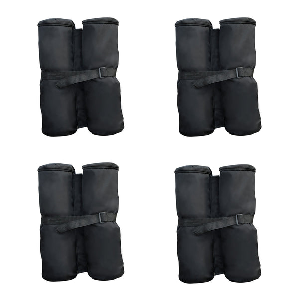 Set 4 Piedistalli Zavorra per Ancoraggio Gazebo con chiusura a Velcro Nero acquista