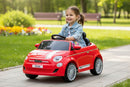 Macchina Elettrica per Bambini Licenza Fiat 500 12V Rosso     