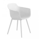 Sedia da Giardino Vannes 49x48,5x81,5 h cm in Plastica Bianco