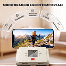 Stepper Vertical Climber 90x50x133 cm con Manubri Regolabile a 3 Livelli e Display LCD in Acciaio Bianco      