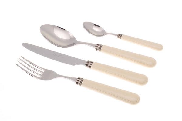 Servizio Set di Posate 24 Pezzi in Acciaio Inox Rivadossi Sandro Mistral Avorio sconto