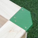 Sabbiera da Esterno con Tettuccio Parasole 120x120x120 cm in Legno Blu