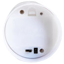 Candela di Natale LED con Proiettore 4 Effetti di Luce Bianco Ø7x15 cm 