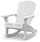 Poltrona Dondolo da Giardino 80,5x92x100,5 cm in Resina Keter Rocking Adirondack Bianco