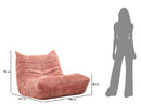 Poltrona Mask Rosa 103x100x80 cm in Spugna e Poliestere Rosa      