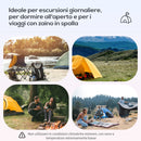 Tenda da Campeggio per 6 Persone 4,55x2,3x1,8m con Pali in Fibra di Vetro Grigia