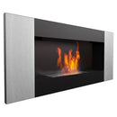 Camino a Bioetanolo da Parete 90x40 cm Flig Huston 2 Verty Senza Vetro