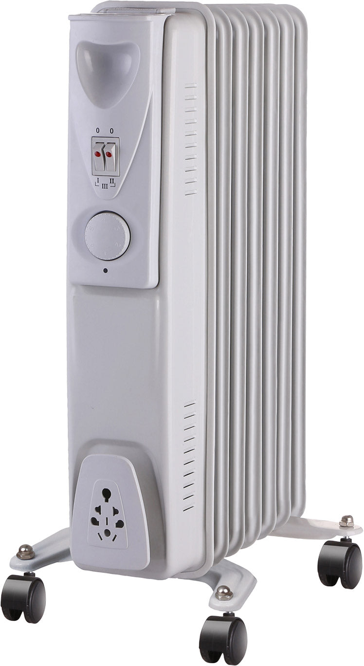 Stufa Termosifone ad Olio 1500W 5 Elementi Qlima EOR2015 Bianca