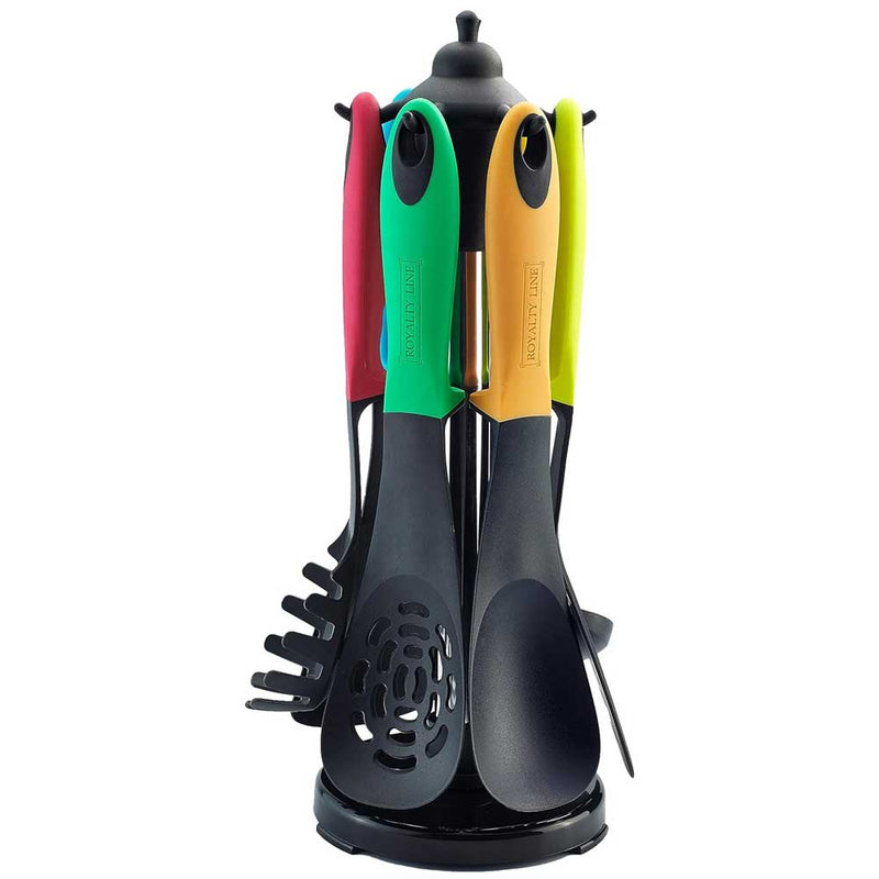 Set 25 Utensili Cucina In Silicone - Antiaderente, Resistente Al Calore, Con Portautensili E Ganci - Foto 9