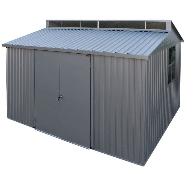 online Casetta Box da Giardino 323,3x242,6x235,2 cm in Alluminio Grigio