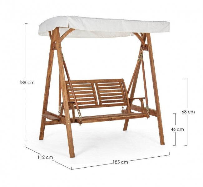 Dondolo 2 Posti 185x112x188h cm Noemi