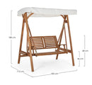 Dondolo 2 Posti 185x112x188h cm Noemi