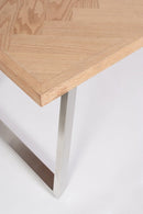 Tavolo Rettangolare Fisso 180x90x76 cm Kashar in Legno Acciaio