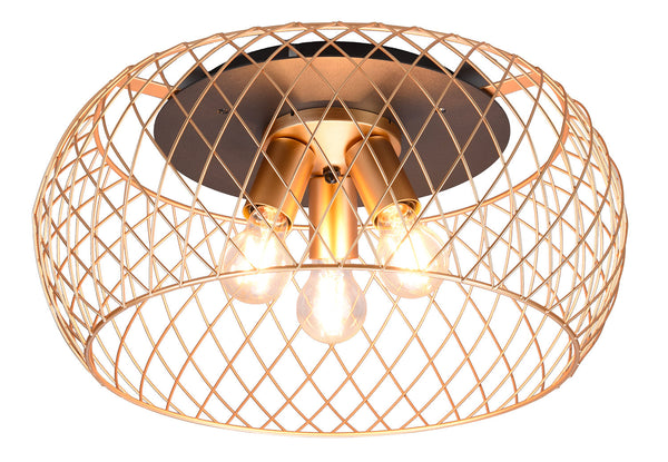 Plafoniera da Interno Attacco E27 in Metallo Ottone Opaco prezzo