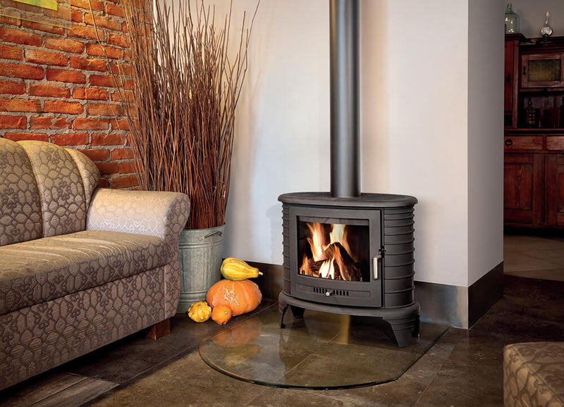 Stufa a Legna 5/11KW in Ghisa Flig Annapolis Nera