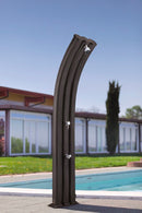 Doccia Solare da Giardino 75L Miscelatore e Lavapiedi Arkema Energy Pro Bianco Crema