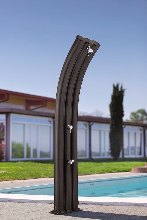 online Doccia Solare da Giardino 75L Miscelatore e Lavapiedi Arkema Energy Pro Bianco Crema