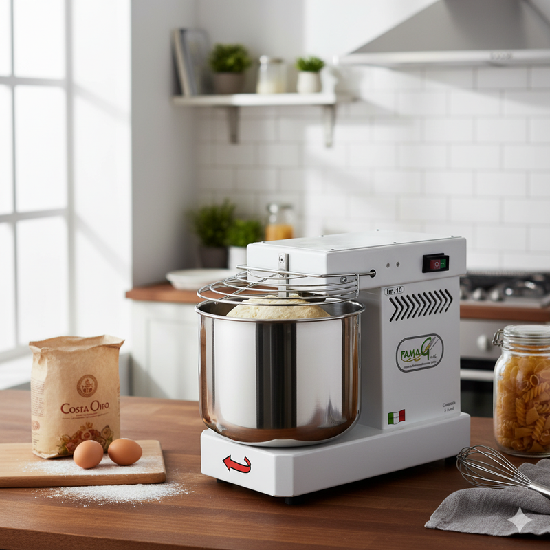 Impastatrice a Spirale Testa Fissa 10Kg 400W Famag IM10/230