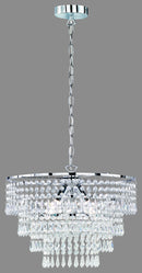 Lampada a Sospensione da Interno  E14 in Metallo Cromo