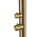 Doccia da Giardino 228,9x18x25 cm con Soffione e Lavapiedi Sined Quartu Oro