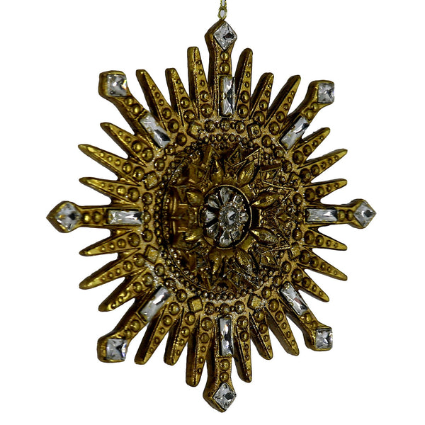 prezzo Addobbo per Albero di Natale in Resina oro cm 16,7x2,1x17,1