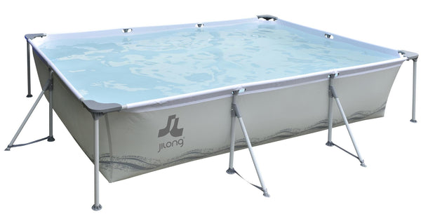 Piscina Fuori Terra Rettangolare 300x207x70cm Jilong Grigia sconto