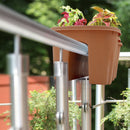 Fioriera da Balcone per Ringhiera in plastica Vaso Portafiori per Balcone