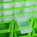 Cassettiera Box per Accessori Minuteria Verde 38x16x47.5 cm 