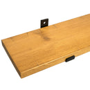 Set 2 Mensole 90x15x 2,5 cm in Legno di Pino  Marrone