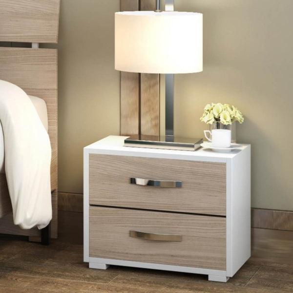 Comodino 2 cassetti 52x36x43H cm olmo prezzo