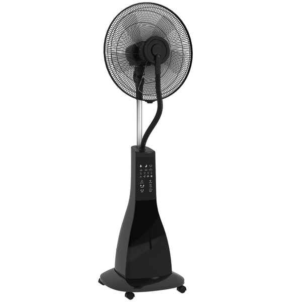 Ventilatore Nebulizzatore da Terra 44,5x38,5x120 cm con Serbatoio 3L 3 Modalità e 3 Velocità Nero online