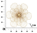 Pannello Flowery Stick 50x8x47 cm in Ferro Oro