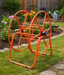 Avvolgitubo Professionale Capacità Tubo 110 m 3/4" Agrati 409IT in Acciaio Verniciato Arancione