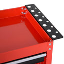 Carrello Porta Attrezzi da Officina Rosso 70x35x75.5 cm 