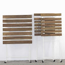 Set Tavolino e 2 Sedie Pieghevoli da Giardino Bistrot Bianco