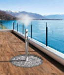 Fontana da Esterno con Nebulizzatore Miscelatore e Doccetta Mobile Quick Ottanio Lucido Metallizzat