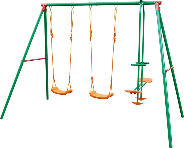 Altalena da Giardino 4 Posti con Cavallina 156x297x196cm Bauer prezzo