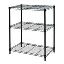 Scaffale in Acciaio Nero 3 Piani 36X60X75Cm Tosini Light AK1424-3