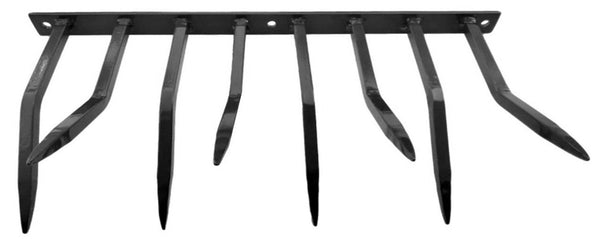 Barriera Antintrusione con Punte in Acciaio 49x24 cm per Balconi Muri di Cinta Goffrato Nero prezzo