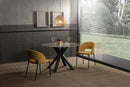 Tavolo Fisso 120x120x76 cm in Ceramica Loki Marmo Lucido