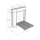Letto Matrimoniale a Scomparsa Salvaspazio Kentaro H250 cm Marrone