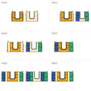 Set Organizer per Cassetti da Bagno Laterali in Plastica Emuca Tidy Grigio Pietra