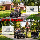 Auto Elettrica per Bambini Fuoristrada Toyota FJ 2 Posti 24 V 122x86x88 cm con Porte Apribili in PP e Metallo Verde Scuro      