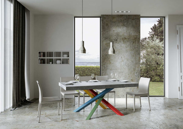 Tavolo 160x90x77 cm Volantis Fix Cemento sconto