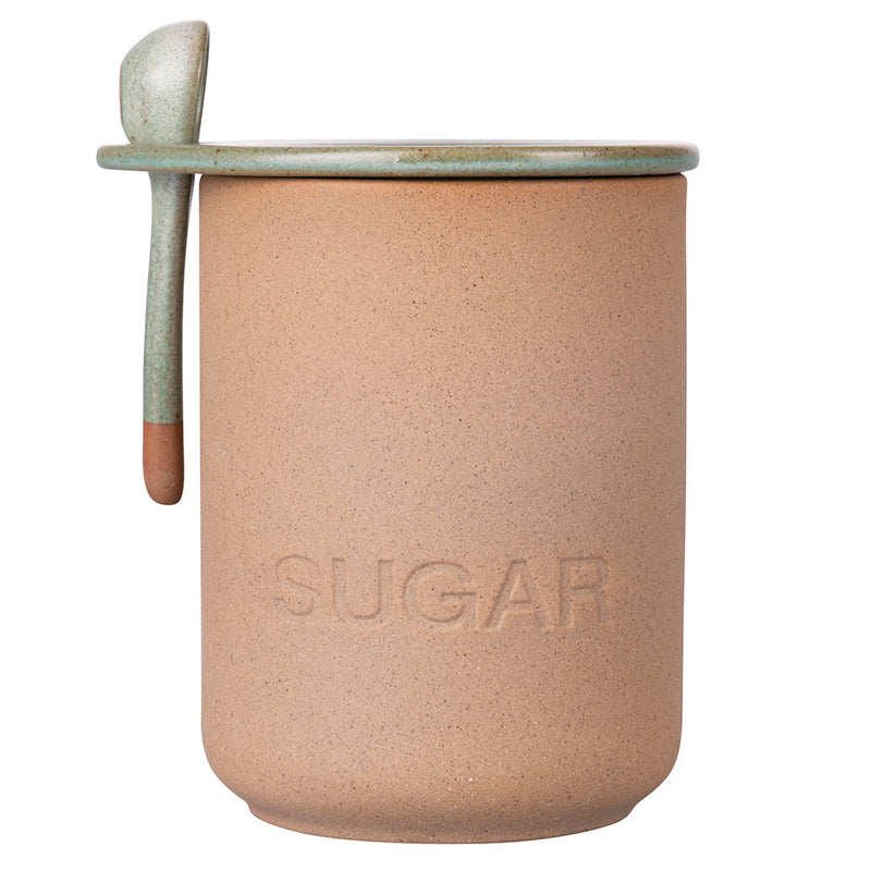 Barattolo Zucchero con Cucchiaino Ø10x15 cm 900 ml in Ceramica VdE Tivoli 1996 Pompei
