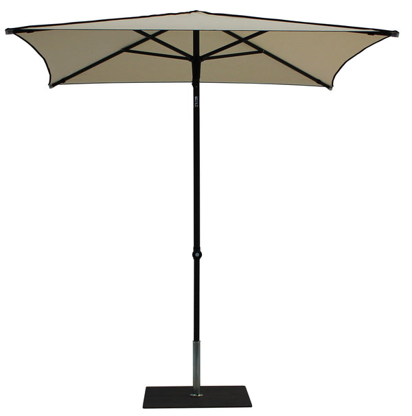 Ombrellone da Giardino 2x2 m Palo Ø38 mm in Alluminio Tessuto Dralon Acrilico Border Ecru sconto