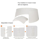Copribase Albero di Natale Diametro 73-60 cm Bianco Decorazione Base Natalizia