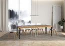 Tavolo Allungabile 90/246x90x77 cm Karamay Premium Quercia Natura