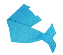 Coperta in Acrilico 180x100 cm Coda di Sirena Celeste